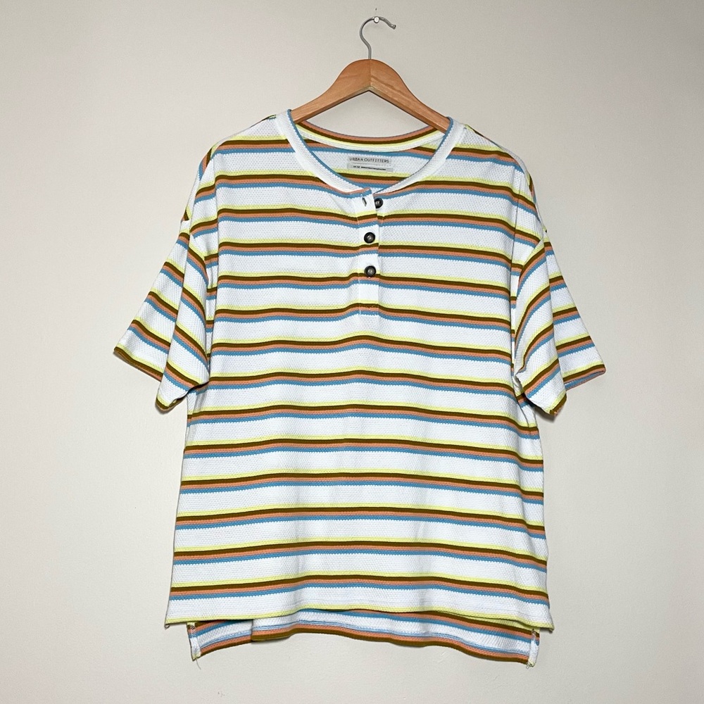 Final! Urban Outfitters Toni Striped Henley Top